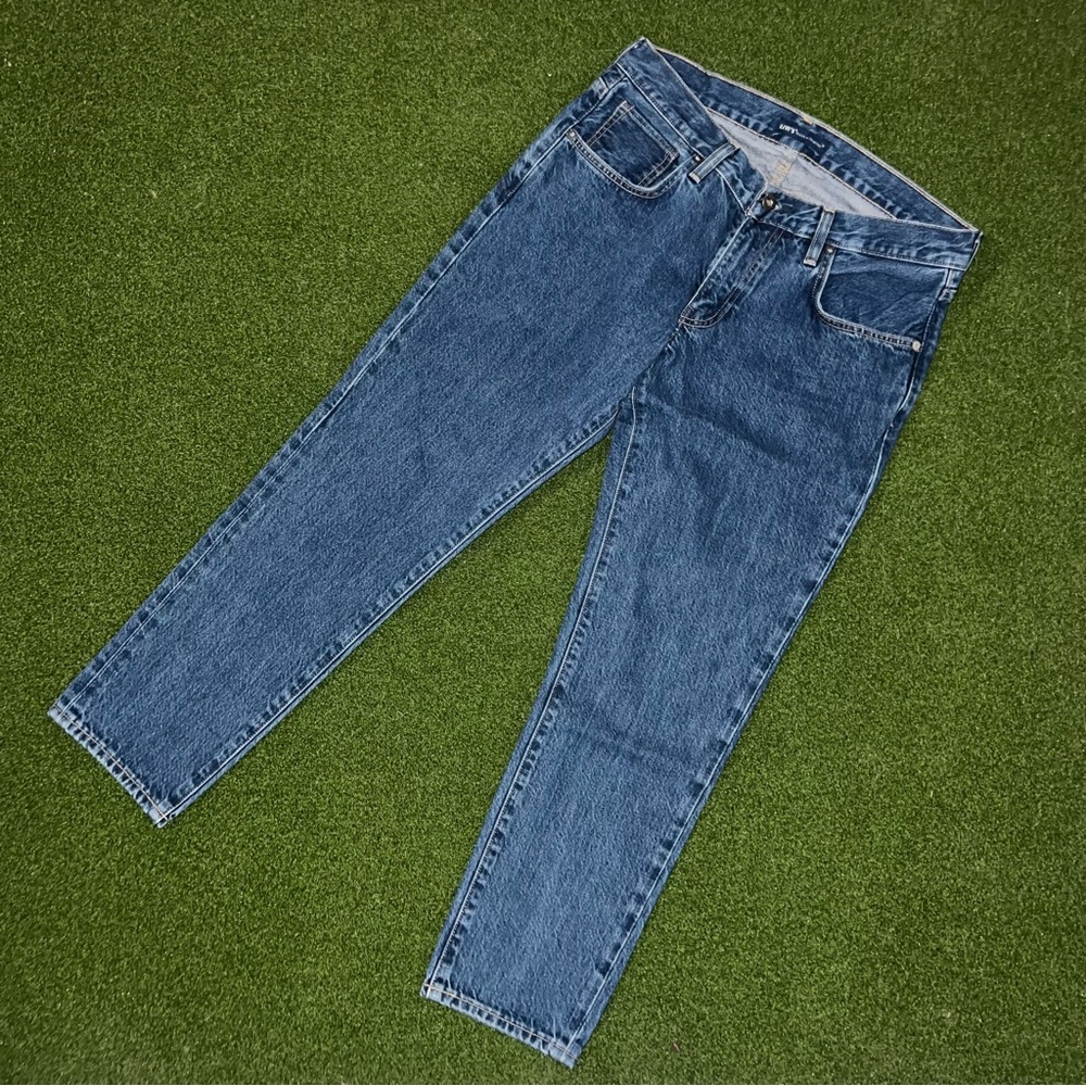 Levi’s Made & Crafted Collection mid-rise slim crop straight leg fit jeans
